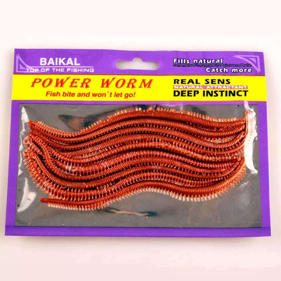 Fishing Lure Soft Plastic - 10PCS/Lot Artificial Sea Worms 135mm Soft
