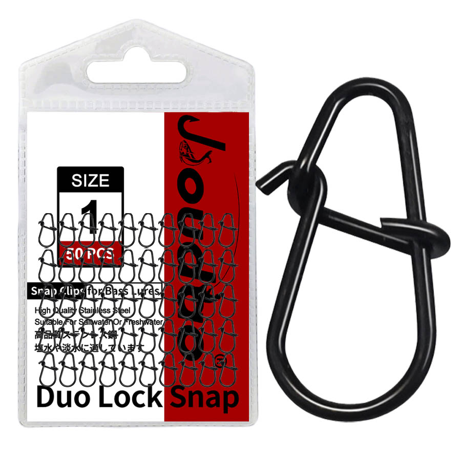 Fishing Lure Making Kit - 50Pcs Crankbait Snaps Stainless Steel Duo