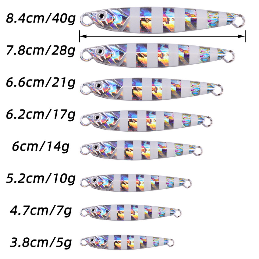 10pcs Metal Jig 7g 10g 14g 17g - огляд і ціна Fishing Lure Spoon
