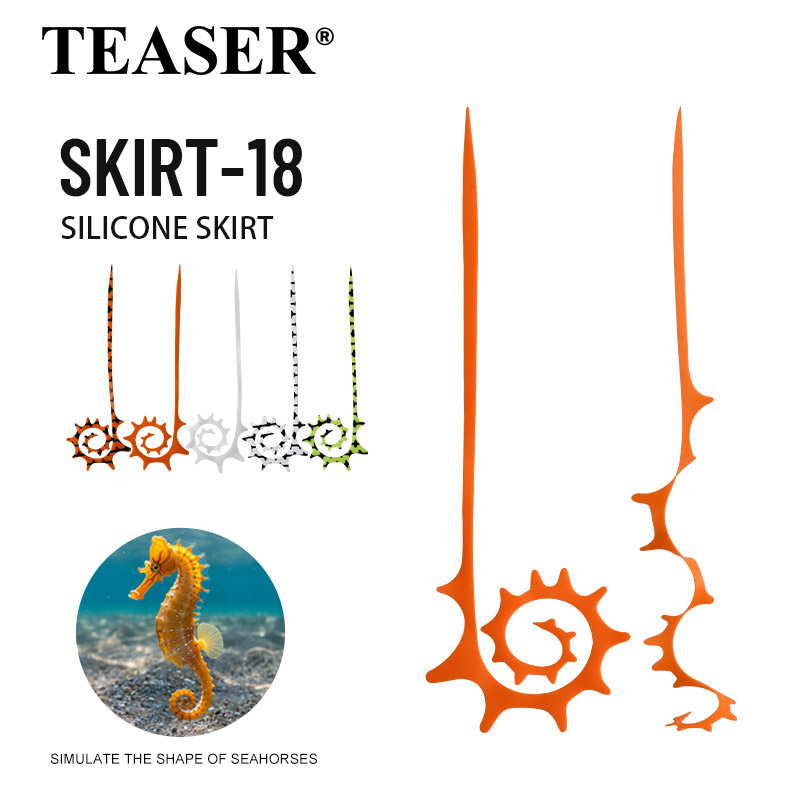TEASER 5pcs SKIRT-18 145mm Sil - огляд і ціна Fishing Lure Jig
