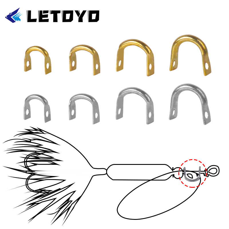 LETOYO 100pcs Folded Clevises  - огляд і ціна Fishing Lure Spoon