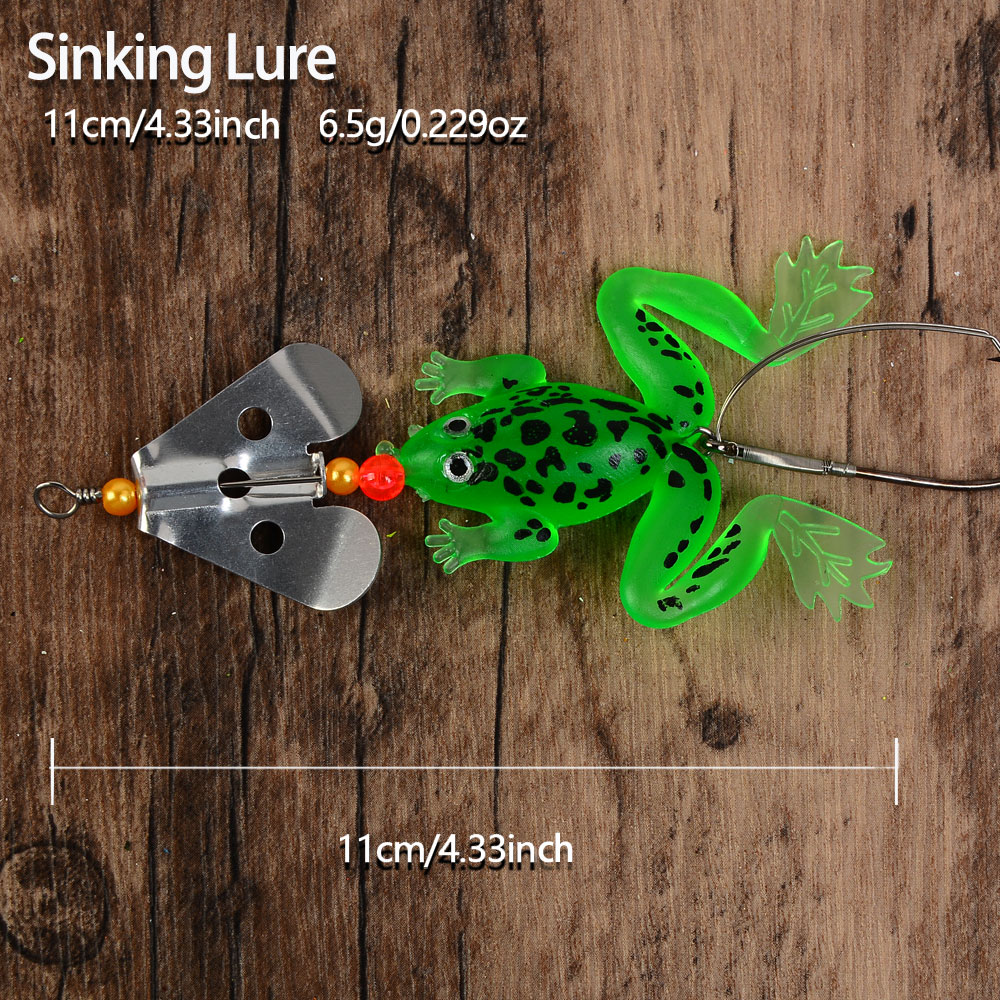 4pcs Frog Soft Lure Tube Bait  - огляд і ціна Fishing Lure Soft Plastic