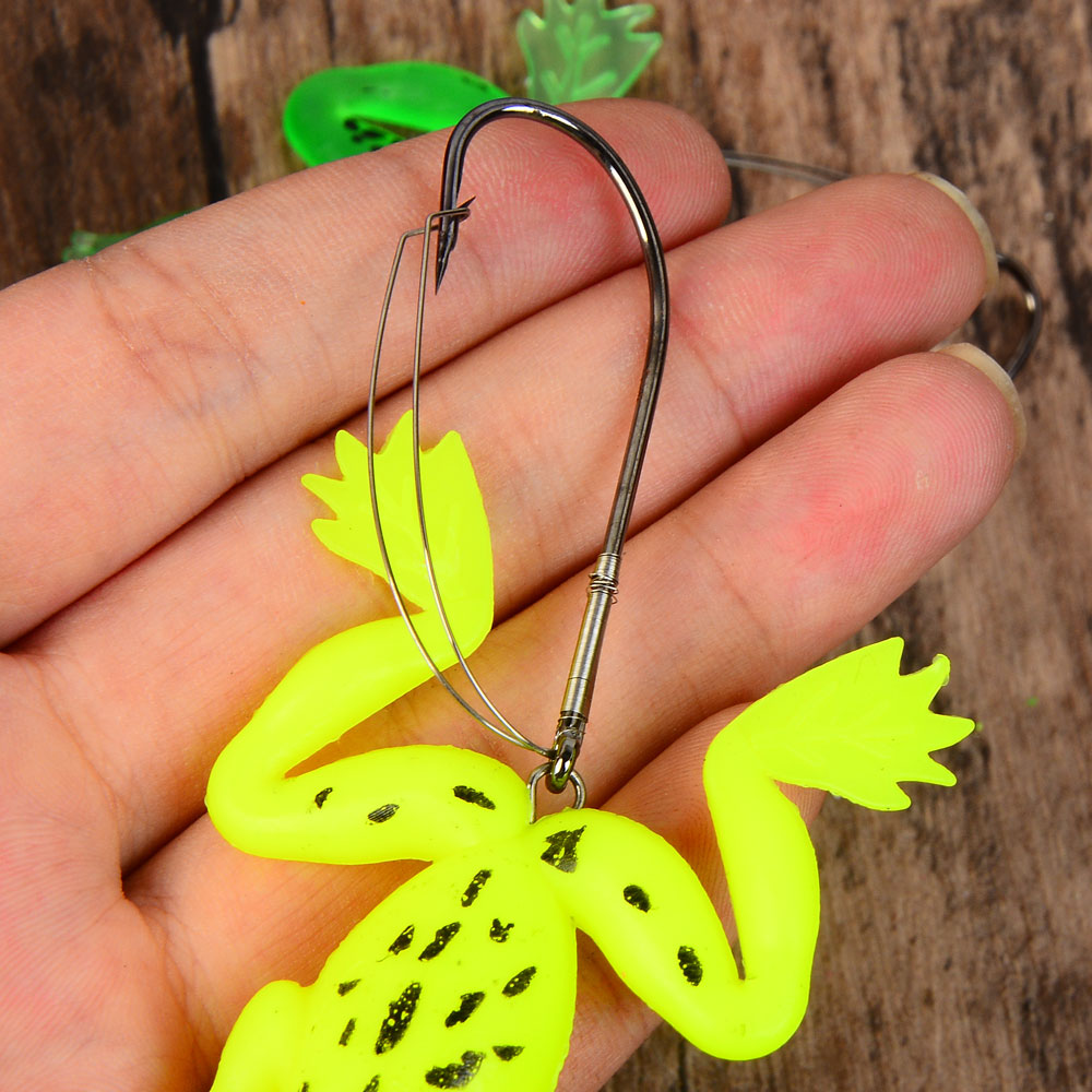 4pcs Frog Soft Lure Tube Bait  - огляд і ціна Fishing Lure Soft Plastic
