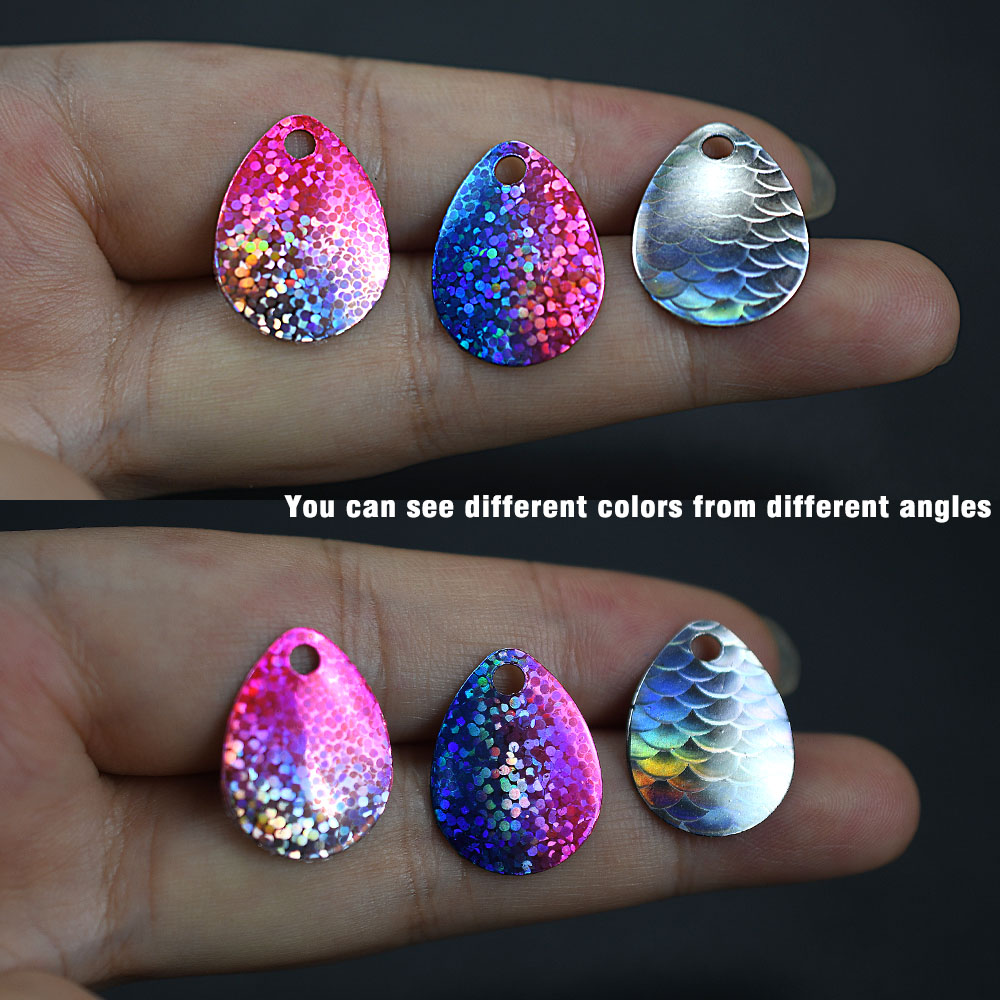 6Pcs Iridescent Fish Scale Spo - огляд і ціна Fishing Lure Blade Bait