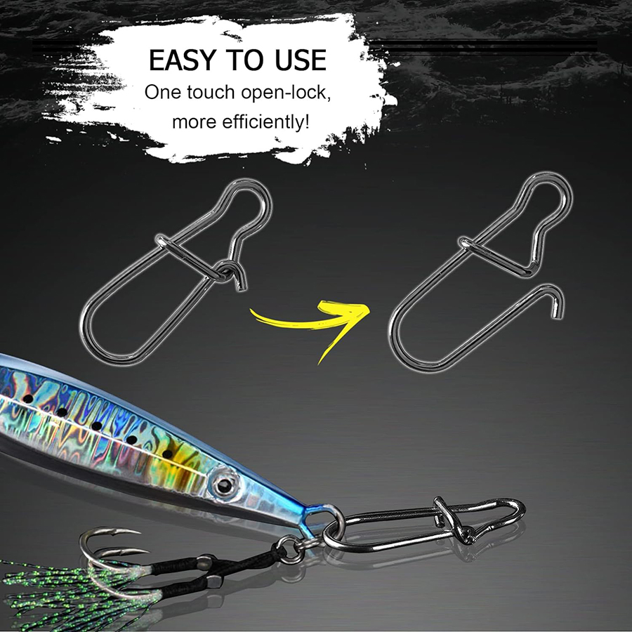 50Pcs Crankbait Snaps Stainles - огляд і ціна Fishing Lure Making Kit