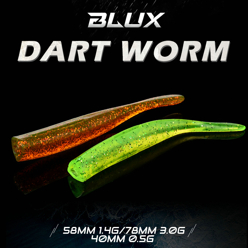 BLUX New Dart Worm Soft Bait 5 - огляд і ціна Fishing Lure Soft Plastic