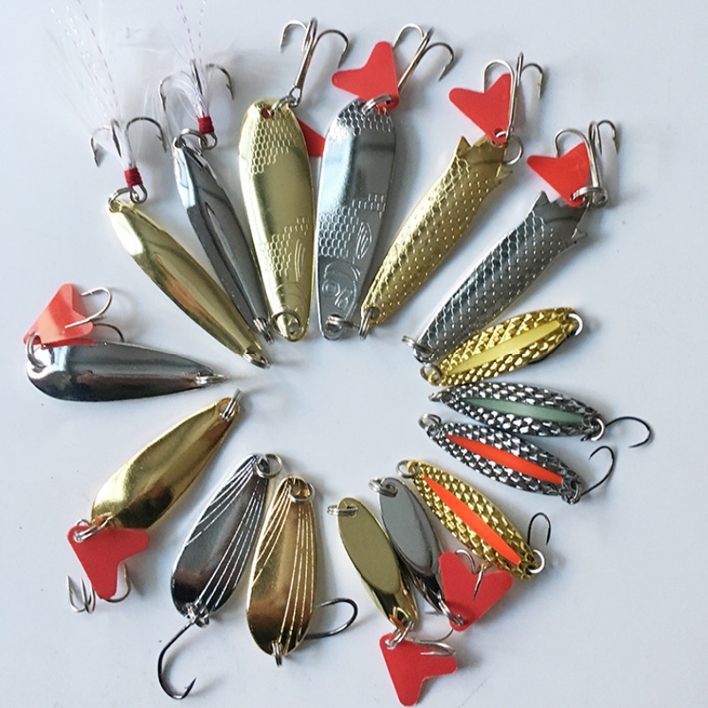 Fishing Lure Kit 16 Pcs Sets T - огляд і ціна Fishing Lure Spoon