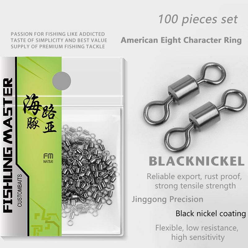 ★▲100Pcs Fishing Swivels Stain - огляд і ціна Fishing Lure Making Kit