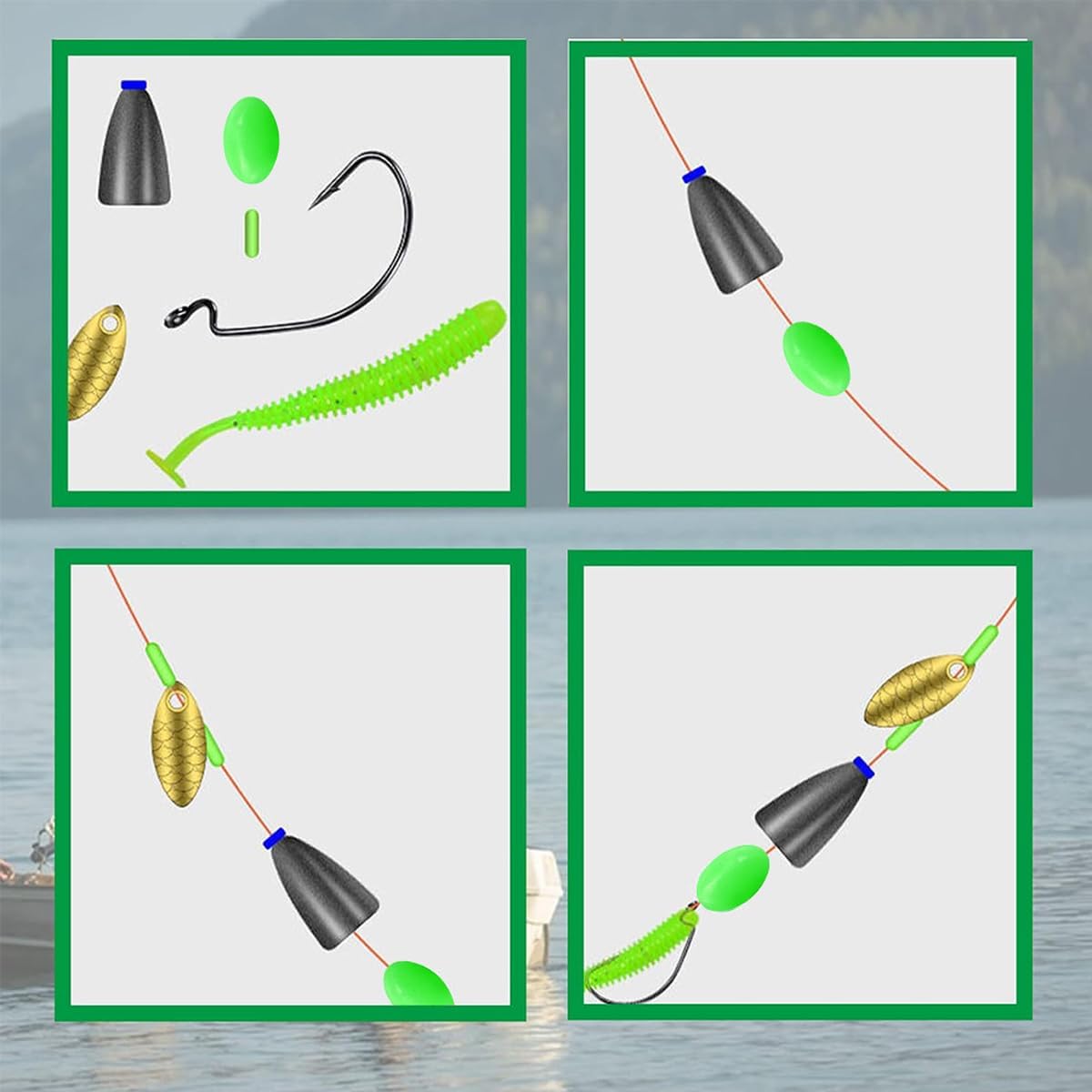 Glow Fishing Beads Oval Lumino - огляд і ціна Fishing Lure Making Kit
