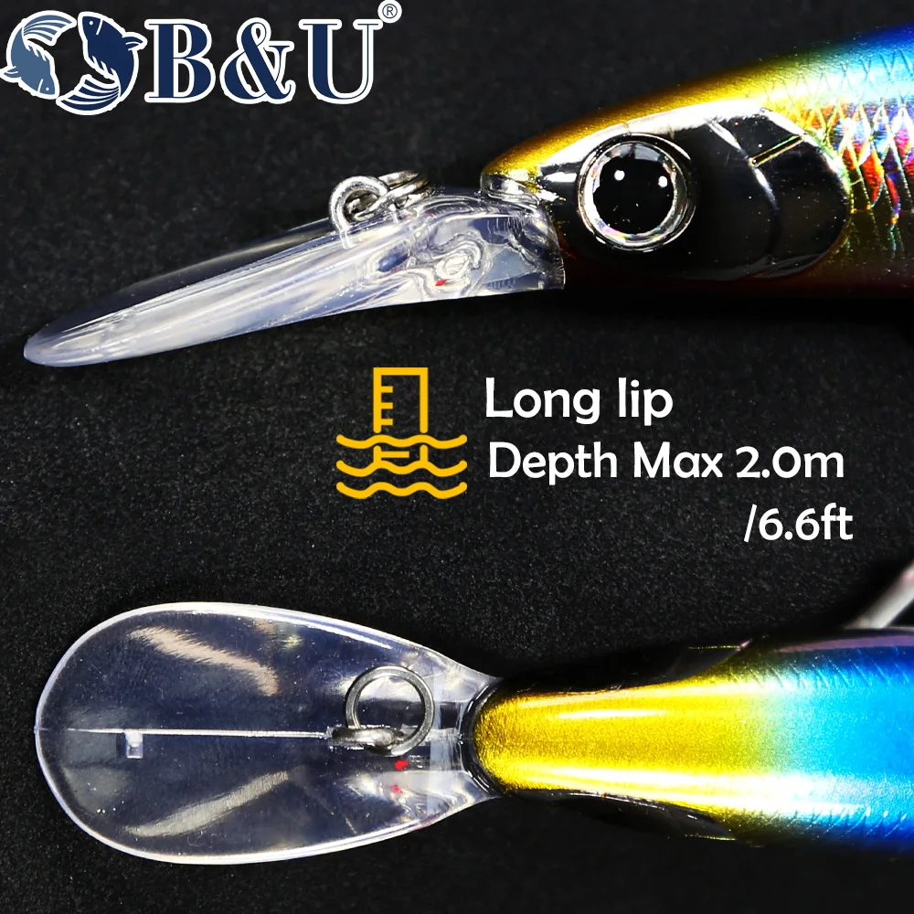 B&U 125mm Sinking Minnow Sea F - огляд і ціна Fishing Lure Jerkbait